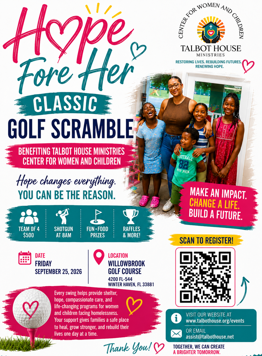Image: Center for Women & Children - 2026 Hope Fore Her Golf Classic