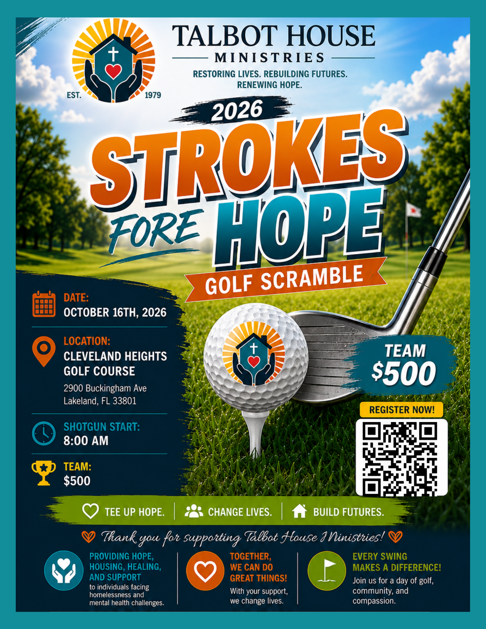 Image: Talbot House - 2026 Strokes for Hope Golf Scramble